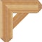 Ekena Millwork Traditional Craftsman Rough Sawn Bracket w/ Offset Brace, Western Red Cedar, 8"W x 20"D x 20"H BKT0806X20X20TRA04RWR - alternate 4